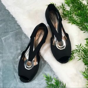 NWT London Fog Memory Foam Flats/Sandals
